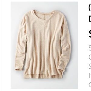 AE soft & sexy plush drop-shoulder sweater